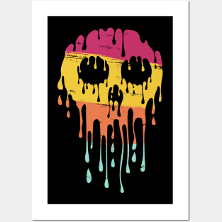 Vintage Melting Skull Posters and Art